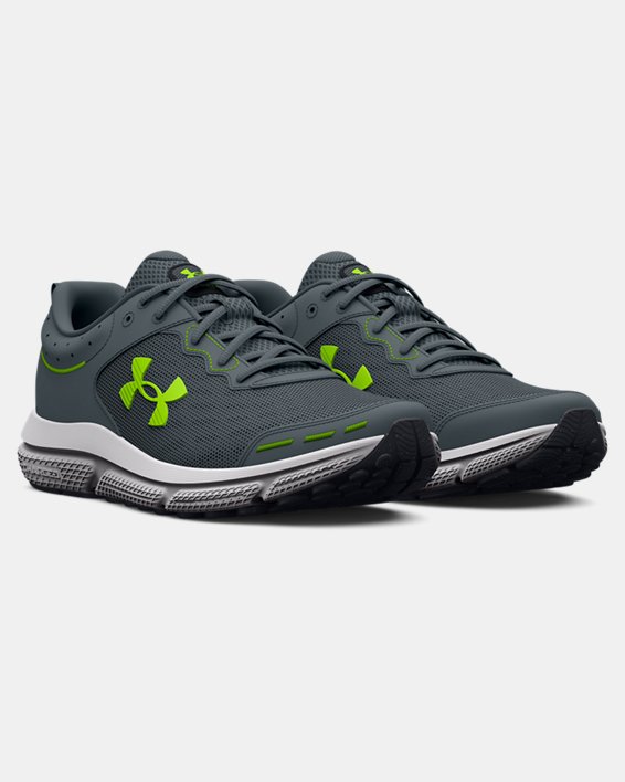 Men's UA Charged Assert 10 Running Shoes, Gray, pdpMainDesktop image number 3
